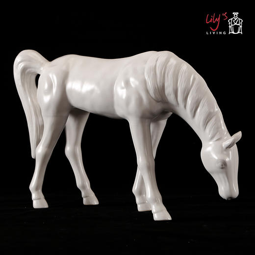 白釉陶瓷马 white glazed ceramic horse 商品图4