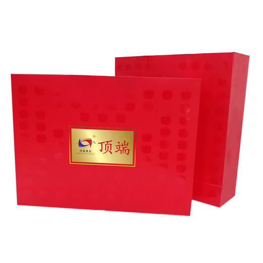 【贴字果王】 顶端果业洛川红富士苹果9枚100mm特级果王礼盒装贴字款 商品图5