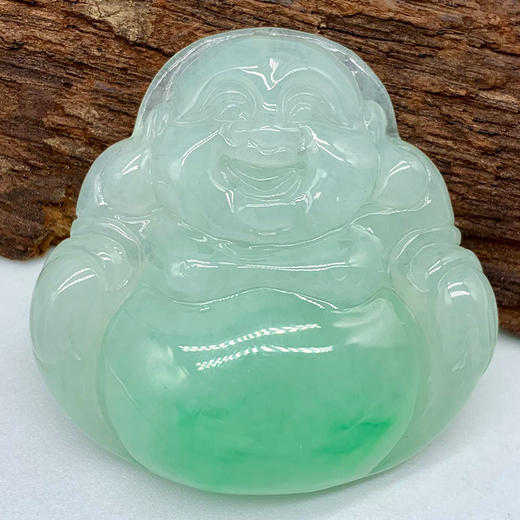 派瑞翡翠 翡翠佛 冰种 绿色 商品图3