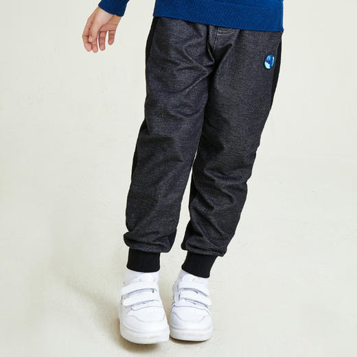 METTE童装双面拼接休闲长裤2020年秋中大童男宝偏厚防风保暖裤子 商品图2