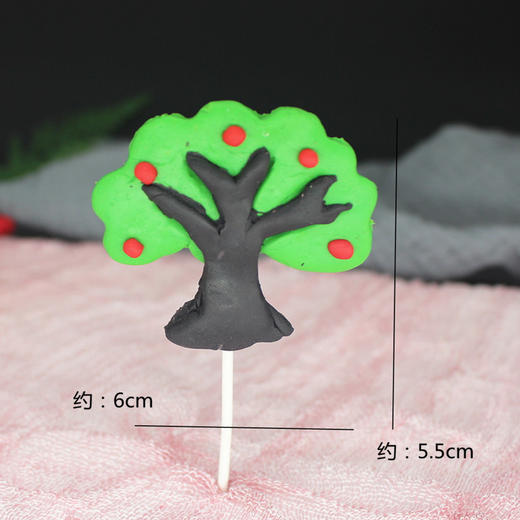 软陶摆件 卡通树女孩皇帝皇后小狮子小猪老虎狐狸玲娜老爷爷奶奶蜡烛脚丫装饰摆件插件 商品图5