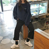 黛唯梵  2021秋季新款情侣简约字母宽松显瘦卫衣女七夕情人节 商品缩略图1
