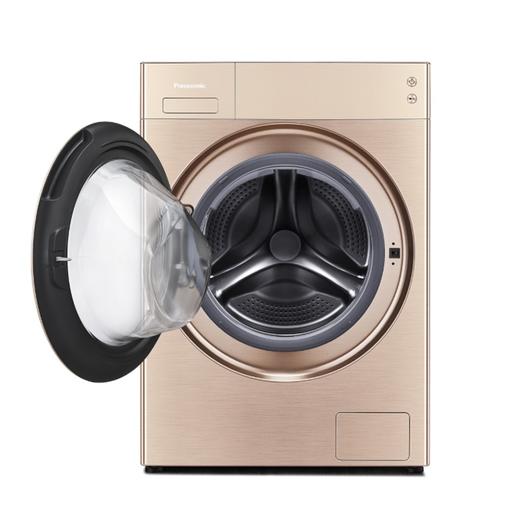 【盛元新生活】松下（Panasonic）10公斤洗烘一体洗衣机全自动变频带烘干纳米水离子 XQG100-LD1NY 香槟金 空气洗智能WIFI远程控制 商品图4