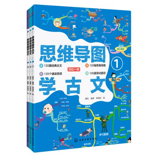 【语文教辅】思维导图学古文 共3册  读听画测语文文学趣味图书 商品图0