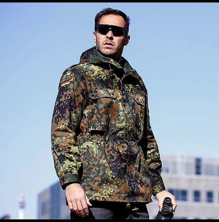 德斑parka风衣德斑迷彩风衣男士春秋长袖风衣
