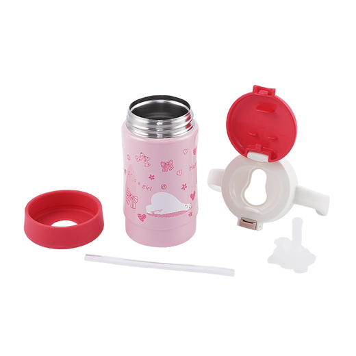 Richell利其尔儿童不锈钢保温杯带吸管 2019/2020款  300ml 商品图6