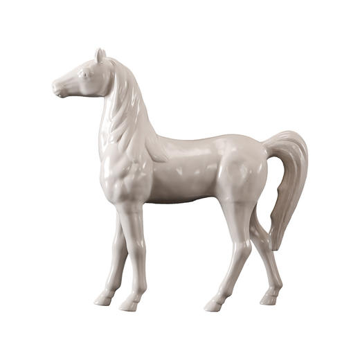 白釉陶瓷马 white glazed ceramic horse 商品图1