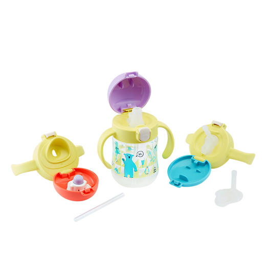 Richell/利其尔 T.L.I 儿童水杯学饮杯套装 0-3岁宝宝吸管杯200ml 商品图2