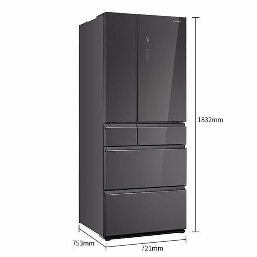 【盛元新生活】松下（Panasonic）NR-F522TXE-M 变频无霜自动制冰多门冰箱498L 高端奢华玻璃镜 商品图3