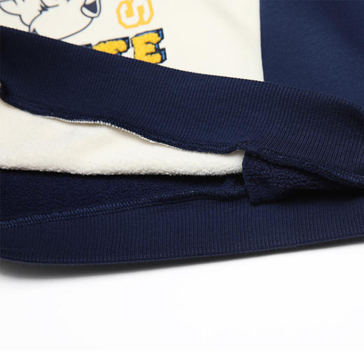 METTE童装冬新品男童连帽卫衣时尚动物印花加绒加厚上衣保暖外套 商品图5