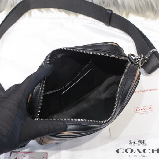 夏日特价💰450 coach蔻驰Graham Crossbody单肩斜挎男士相机包50715  PVC配牛皮材质，肩带可拆卸调节，多功能型，容量大。尺寸约：24cm×5cm×15cm 商品图7