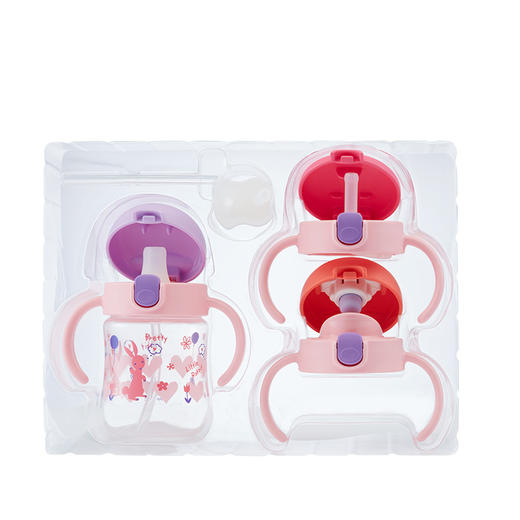 Richell/利其尔 T.L.I 儿童水杯学饮杯套装 0-3岁宝宝吸管杯200ml 商品图1