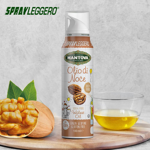 宝宝油意大利MANTOVA轻喷辅食油核桃油含DHA辅食油喷雾100ml【曼陀法】 商品图3