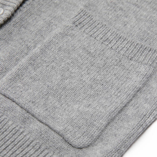 METTE羊绒世家童装女童100%山羊绒开衫中大童女宝圆领针织小外套 商品图5