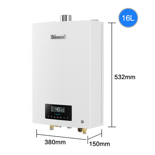 Rinnai/林内13QS06/16QS06恒温燃气热水器家用强排13升 16升 商品图2