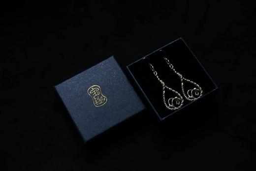 CHEZ BOQUE 印象系列原创手工925银耳环《画扇》 商品图6