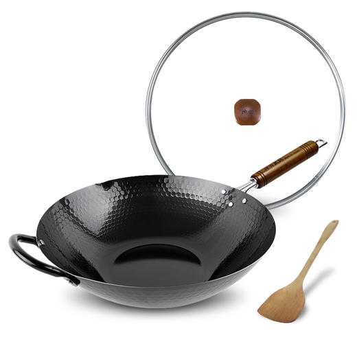 11.23下架】日本神田 中华铁锅 健康物理防粘炒锅,轻便节能少油烟