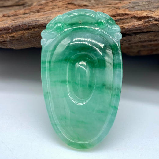 派瑞翡翠 翡翠福贝 糯种 绿色 商品图1