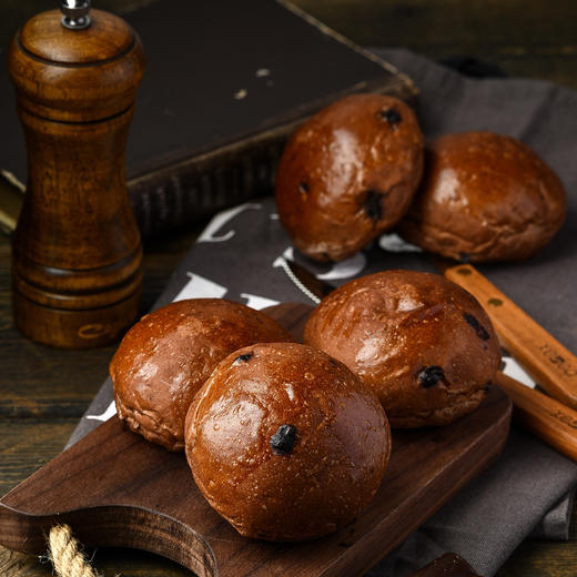 巧克力黑眼豆豆餐包-（彼岸城店）儿童巴氏鲜奶面包，专为孩子营养健康定制！ 商品图0