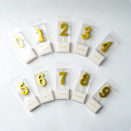 生日派对创意土豪金数字蜡烛 10元/根金色数字蜡烛，仅支持蛋糕与下午茶一起购买配送（不支持单独配送） 商品图0