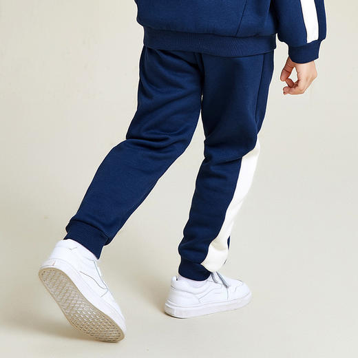 METTE童装2020秋新品男童长裤时尚拼接撞色中大童加绒加厚休闲裤 商品图4