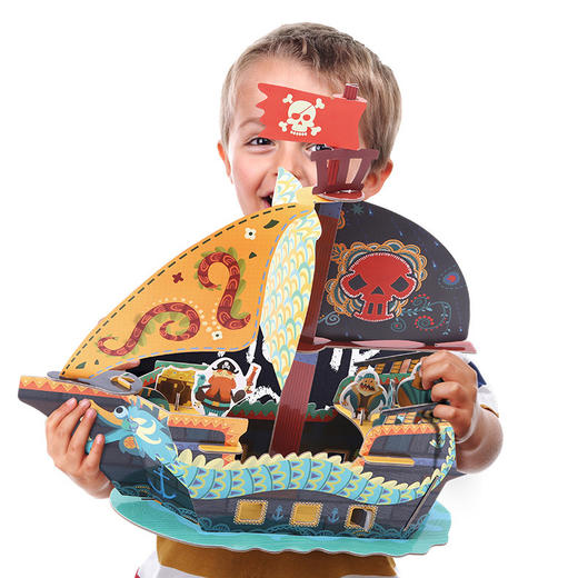 joanmiro美乐儿童3D立体搭建纸质拼图婴幼儿DIY益智拼板儿童纸质立体拼图 商品图2