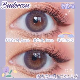 Budercon 番荔枝 14.2mm【粉紫色】美瞳