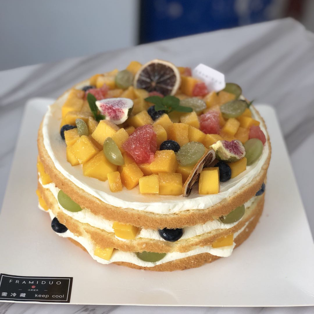 水果裸蛋糕（6寸4层8寸3层）