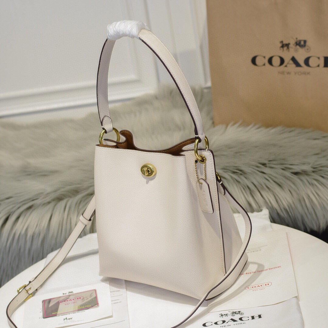 夏日特价480coach蔻驰女士charlie21号水桶包89102水桶包小号来了超美