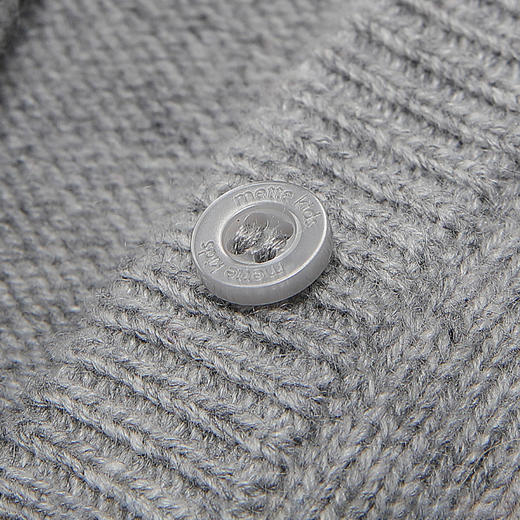 METTE羊绒世家童装女童100%山羊绒开衫中大童女宝圆领针织小外套 商品图4