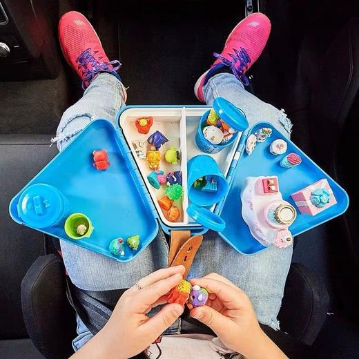 丹麦Teebee 宝宝便携玩具箱儿童多功能收纳盒积木餐盒车载玩具台 商品图1