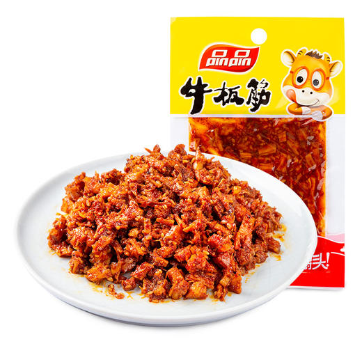 品品牛板筋12g*60袋麻辣香辣烧烤味牛肉干辣条零食小吃小包装JPY带授权招加盟代理 商品图4