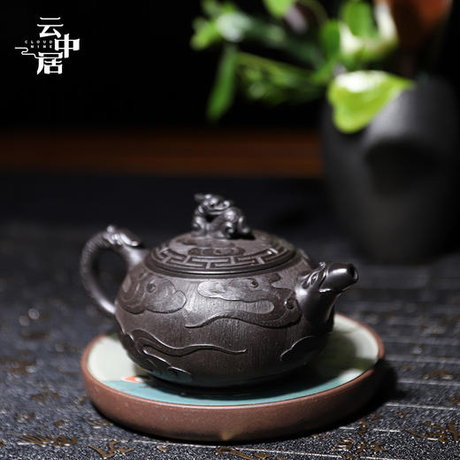 宜兴原矿仿古龙云珍藏紫砂壶 商品图0