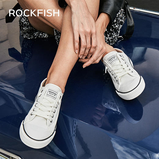 【英国Rockfish春季爆款不怕湿帆布鞋】Rockfish休闲百搭不怕湿的帆布鞋懒人款 商品图1