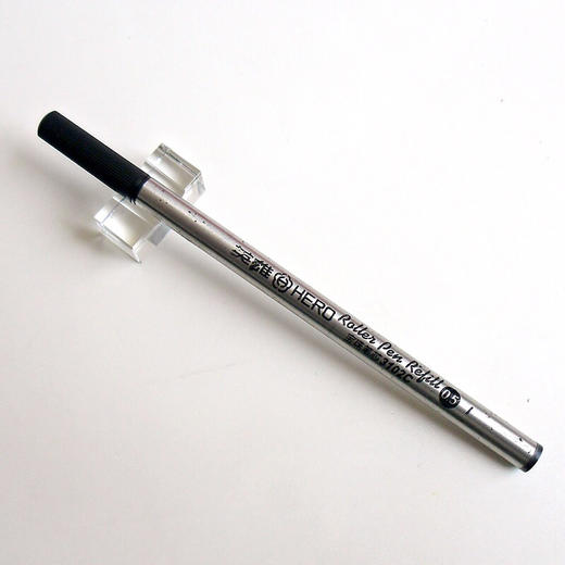 hero英雄通用宝珠笔芯金属替芯0.5mm黑芯直插式螺纹式 商品图7