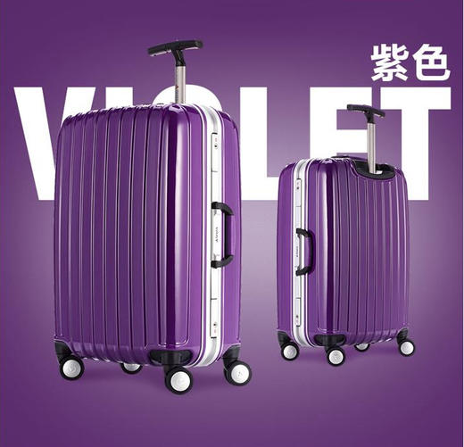 银座 单拉杆铝框拉杆箱万向轮旅行箱登机行李箱JF60Y-1K 商品图7