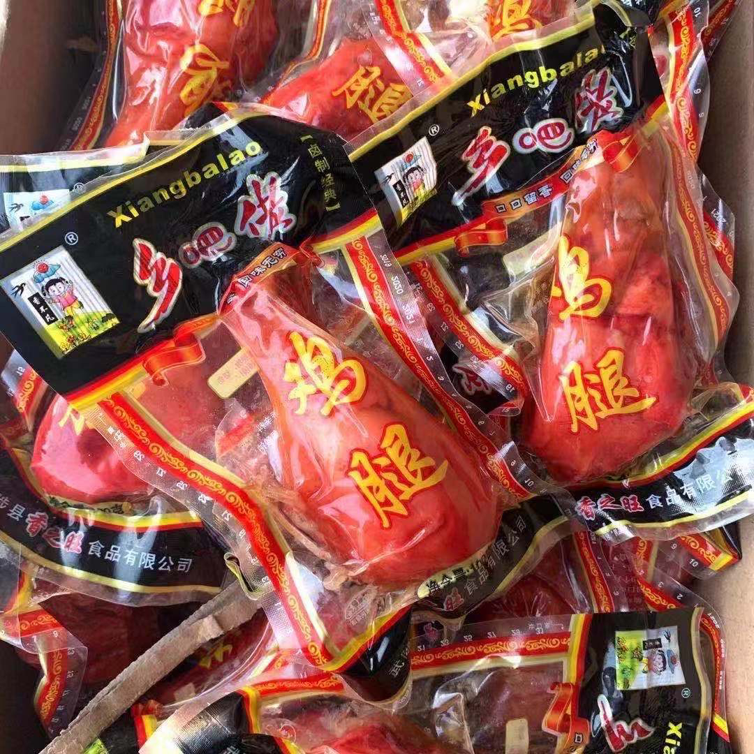批发80g25只乡巴佬鸡腿温州风味鸡肉零食小吃真空包装肉类熟食