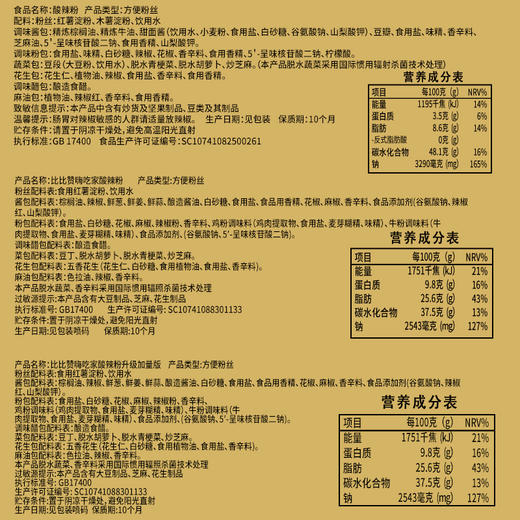 比比赞酸辣粉桶装即食品螺蛳粉丝米线速食充饥夜宵懒人方便面泡面JPY带授权招加盟代理 商品图2