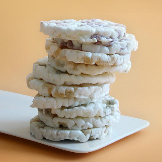 韩国艾唯倪ivenet大圆米饼宝宝零食蓝莓海苔西兰花磨牙饼干3包装