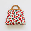 HUGOJIRO木柄手提包插画小花朵 商品缩略图1