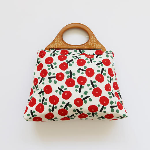 HUGOJIRO木柄手提包插画小花朵 商品图1