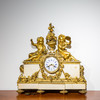 十九世纪 大理石座铜鎏金人物西洋座钟 商品缩略图0