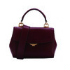 MICHAEL KORS 迈克·科尔斯 MK女包 女士超小号皮革手提单肩斜挎包女提挎包 紫红色 32T8GF5M1L OXBLOOD 商品缩略图0