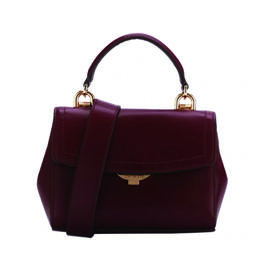 MICHAEL KORS 迈克·科尔斯 MK女包 女士超小号皮革手提单肩斜挎包女提挎包 紫红色 32T8GF5M1L OXBLOOD