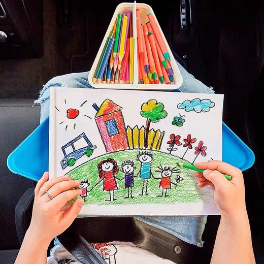 丹麦Teebee 宝宝便携玩具箱儿童多功能收纳盒积木餐盒车载玩具台 商品图2