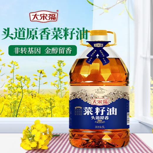 【社区团购】大宋福菜籽油食用油头道原香食用油特香植物油物理压榨菜籽油5L 商品图1