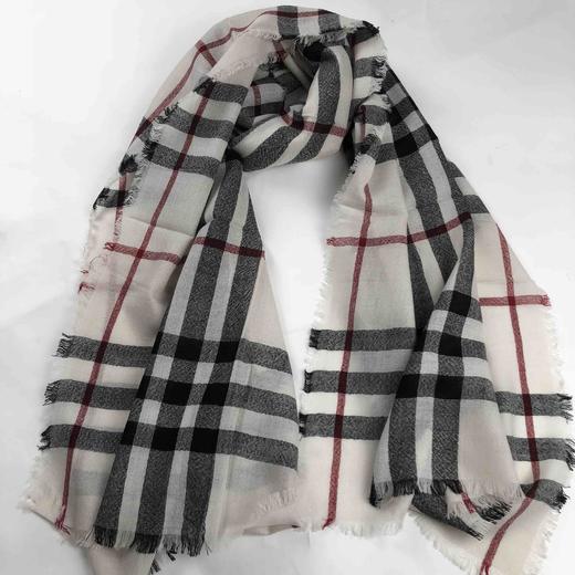 【市集专拍链接】精纺羊毛格子披肩 商品图1