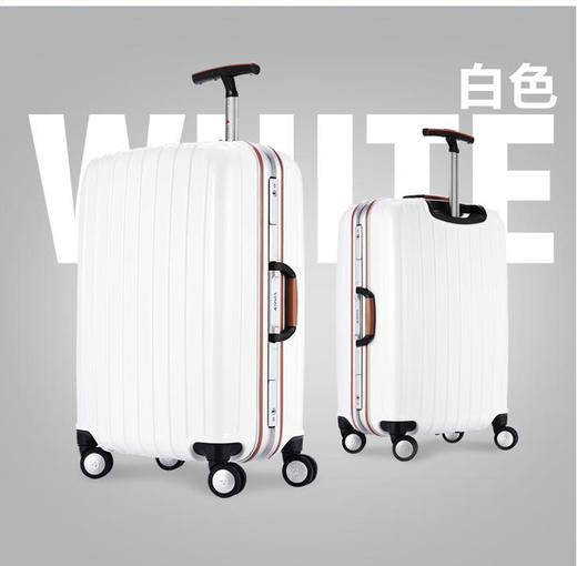 银座 单拉杆铝框拉杆箱万向轮旅行箱登机行李箱JF60Y-1K 商品图3