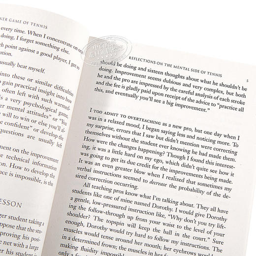 【中商原版】身心合一的奇迹力量 W. Timothy Gallwey 英文原版 The Inner Game of Tennis 商品图3