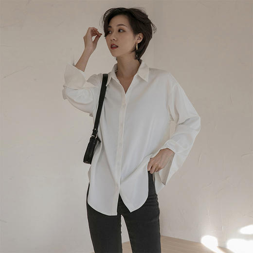 【两件八折】芭莎复古丝感衬衣，缎面雪纺，丝滑有光泽，五色可选 商品图10